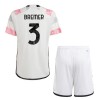 Maillot de Supporter Juventus Bremer 3 Extérieur 2023-24 Pour Enfant